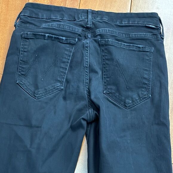 Mother Jeans Womens Black Label Looker Ankle Fray Guilty as Sin Distressed 26 - Picture 5 of 12